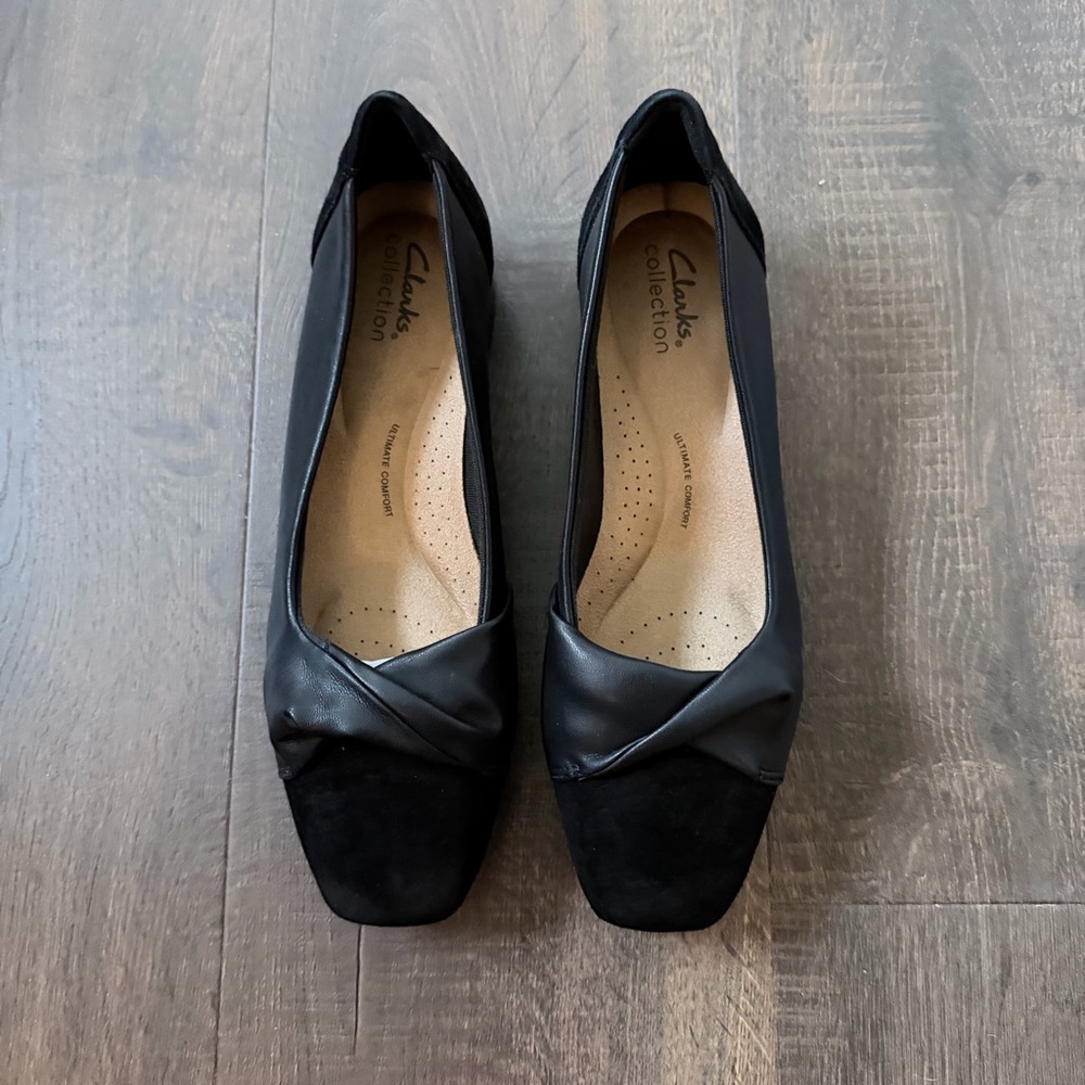 Clarks Tilmont Dalia Womens Black Leather Slip On
Loafer Flats Shoes | 8 W - Picture 7 of 12